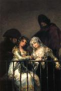 Francisco Goya Majas on a Balcony oil on canvas